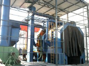 全自动风电塔外壁抛丸机